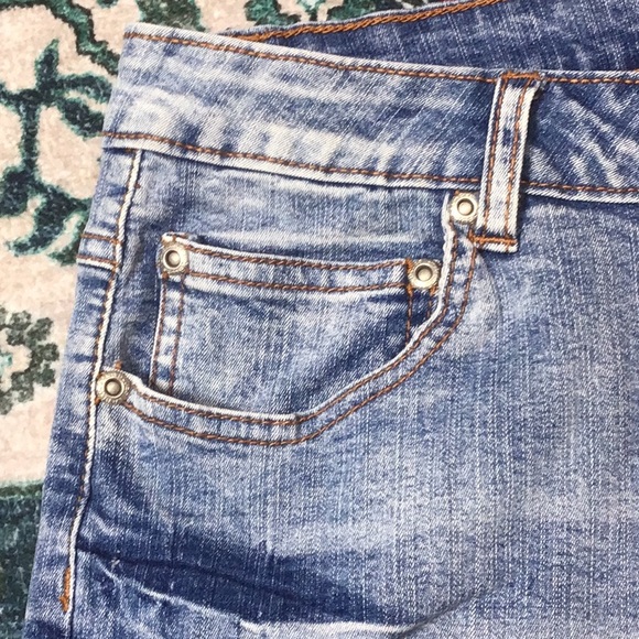 VTG 🐎 L.A. Blues ‘Gaucho Stretch’ Distressed Embroidered Jeans Sz.14 - Picture 9 of 16